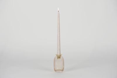 Porte bougie vase en verre