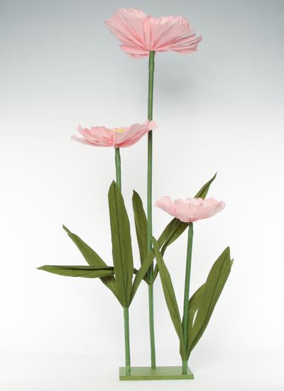 Papieren bloem 1 mix - xl