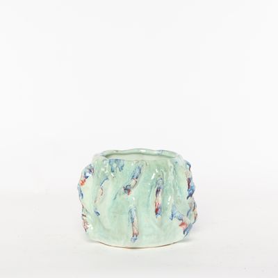 Poterie coby 2 bleu/rouge 