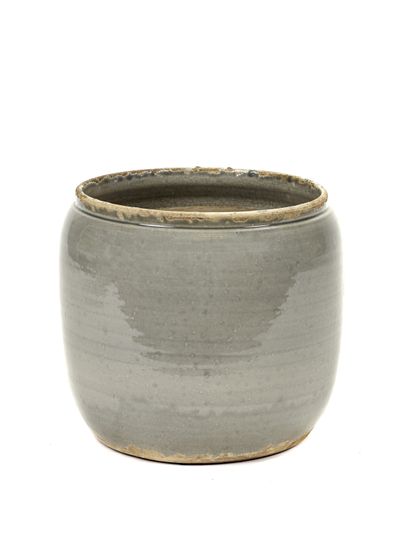 Glazed shades Pot costa m grey d21h21