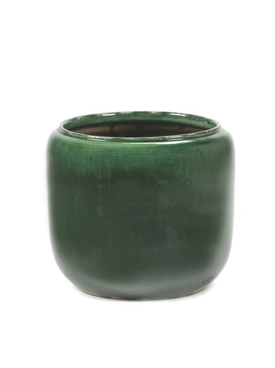 Glazed shades Pot costa m green d21h21