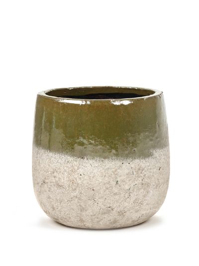 Rustic Pot dip 16,5x16,5x15,5 grn/znd