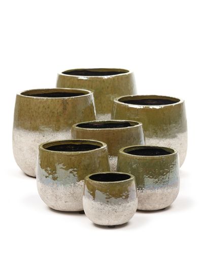 Rustic Pot dip 16,5x16,5x15,5 grn/znd