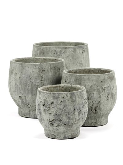 Clay Pot roots 17x17x15,5 gris