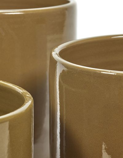Glazed shades Pot mosterd d29 h27