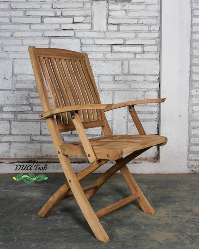 Bali vouwstoel met armleuning