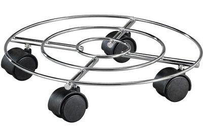 Plantentolley chrome rond d30cm