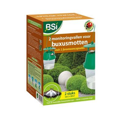 2 buxusmottenvallen en 2 feromooncapsules