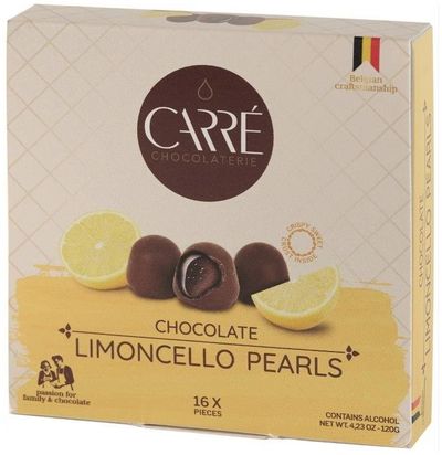 Chocolate limoncello pearls