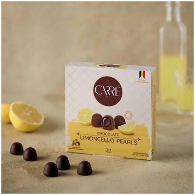 Chocolate limoncello pearls
