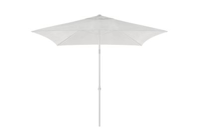 Parasol droit miami 200x200 blanc-blanc