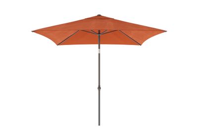 Parasol droit miami 200x200 anthracite-orange
