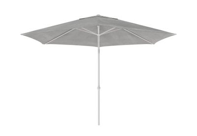Staparasol miami d300 wit-lichtgrijs