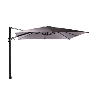 Parasol déporté Roma 3x3m noir/anthracite