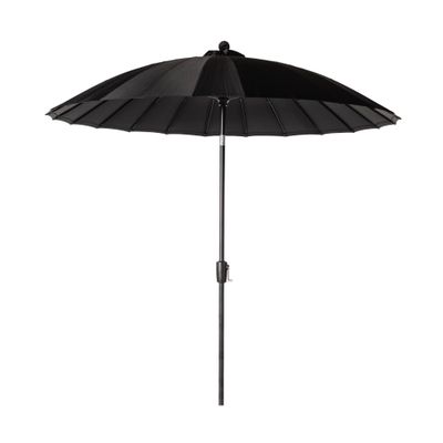 Parasol droit Verona d250cm noir-noir