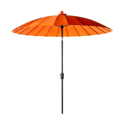 Parasol droit Verona d250cm noir-orange