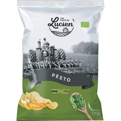 Chips belge de la ferme pesto 125g