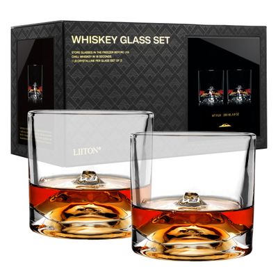 Set van 2 whiskeyglazen