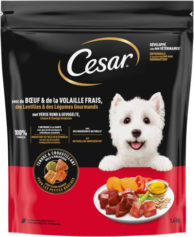 Cesar droogvoer rund gevogelte 1,4kg