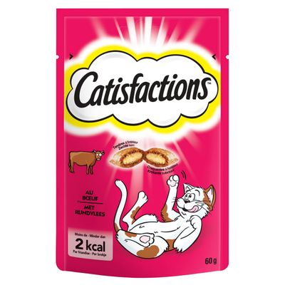 Snacks voor katten |catisfaction rundvlees 60g