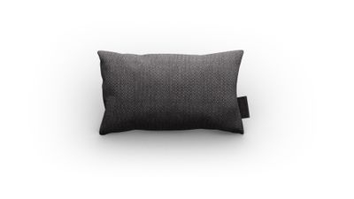 Luxury | Outdoor Cushion 'Woven Anthracite' 50x30cm
