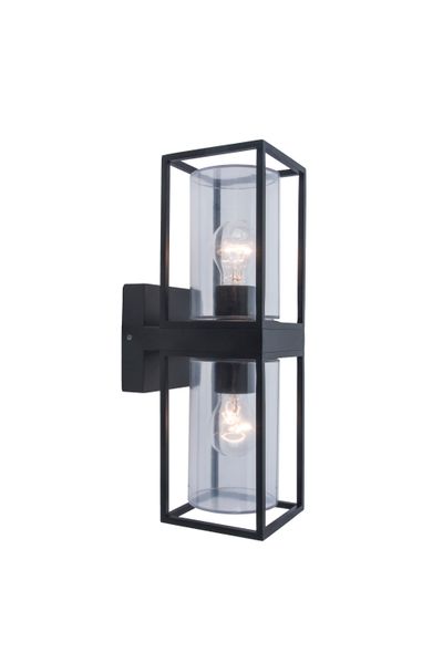 Flair applique up&down noir mat e27 40w