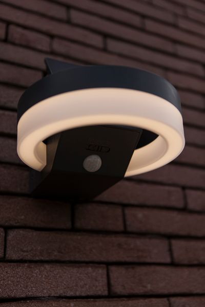 Runda solar wandlamp