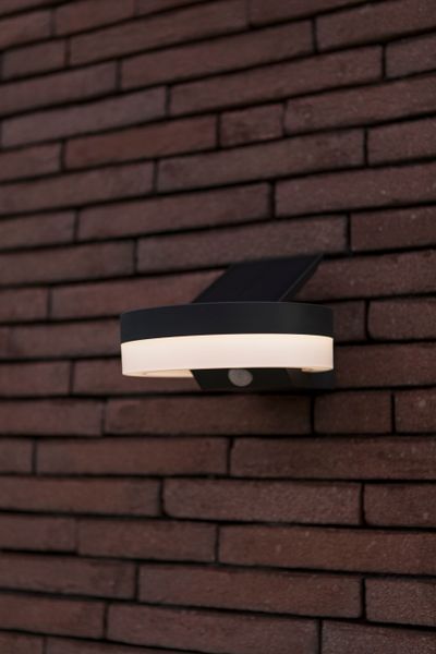 Runda solar wandlamp