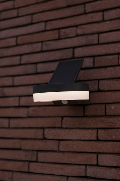 Runda solar wandlamp
