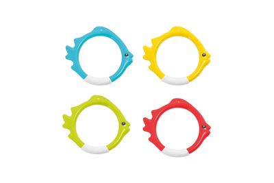 Set van 4 underwater fish rings