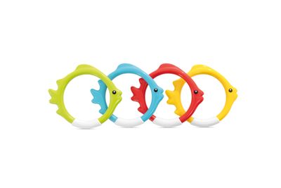 Set van 4 underwater fish rings