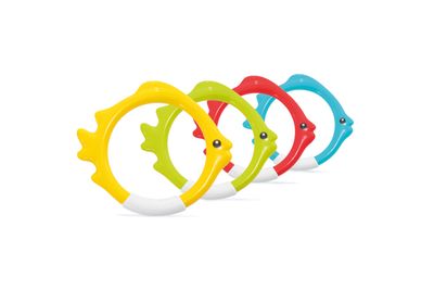 Set van 4 underwater fish rings