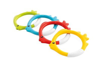Set van 4 underwater fish rings