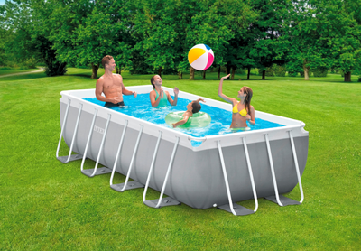 Prism rectangular frame pool set 400x200x100cm