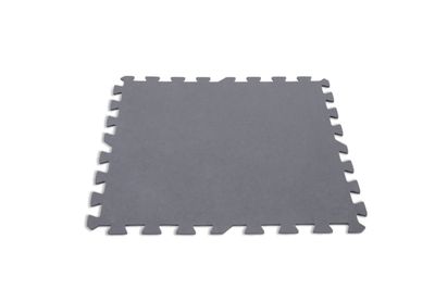 Protection de sol gris 50x50cm, 8 pièces