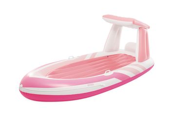 Pink paradise boat float