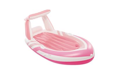Pink paradise boat float