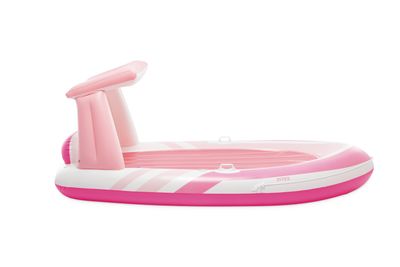 Pink paradise boat float
