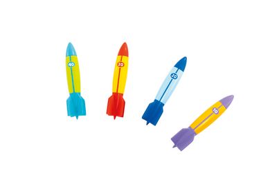 Set van 4 underwater torpedoes