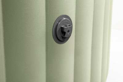 Bain à bulles rond 6 personnes vert olive
