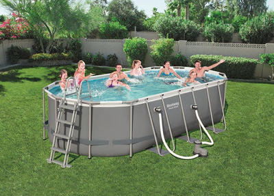 Zwembad Power Steel oval pool set