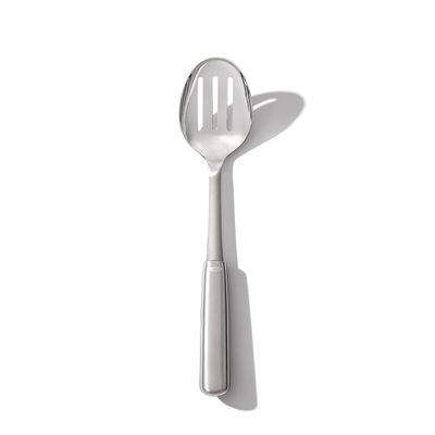 Cuillere avec rainure inox