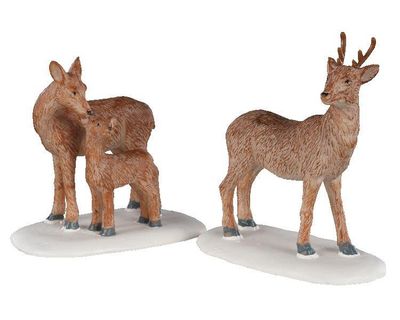 Deer family, set of 2
