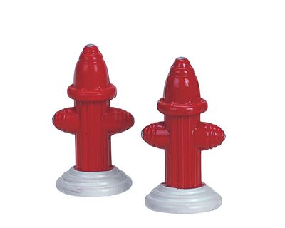 Metal fire hydrant, set of 2