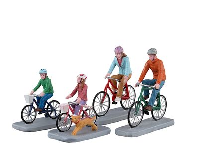 Bicyclette familiale, ensemble de 4