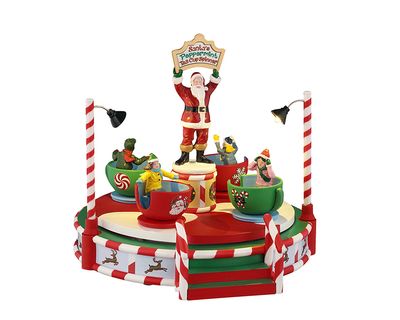 Santa's peppermint teacup spinner