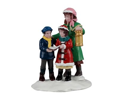 Christmas day carolers