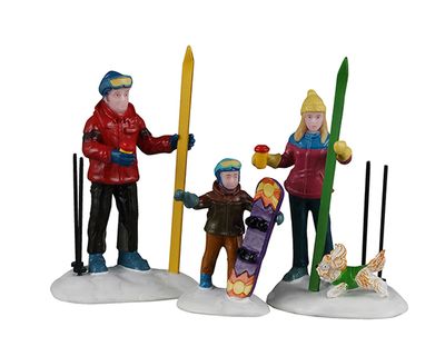 Family ski day, set of 3