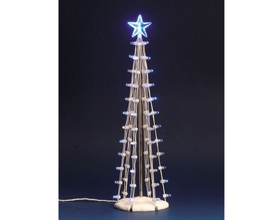 Lighted silhouette tree(blue), l, b/o (4.5v)