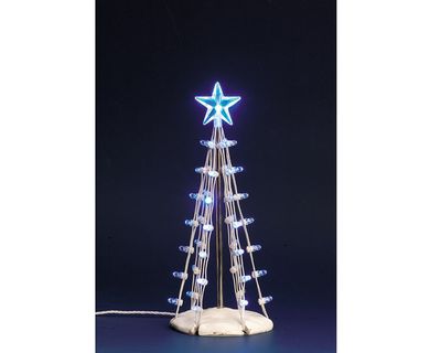 Lighted silhouette tree(blue), m, b/o (4.5v)